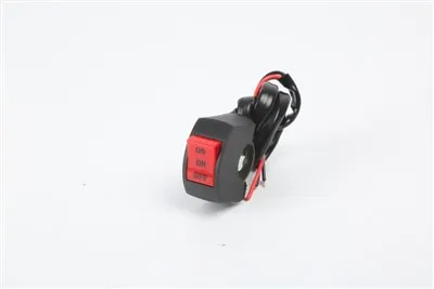 Sakelar sepeda motor 22mm Aktifkan tombol sakelar on-off-on untuk tombol sakelar lampu kabut rem lampu depan